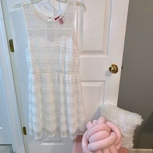 UP White Lace Dress